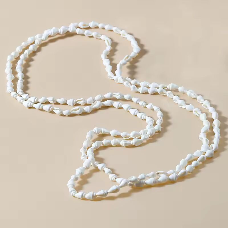Long String Shell Necklace For Women Holiday Accessories Interesting Design Fashion Jewelry Trendy New Styles Conch Gifts MQ131